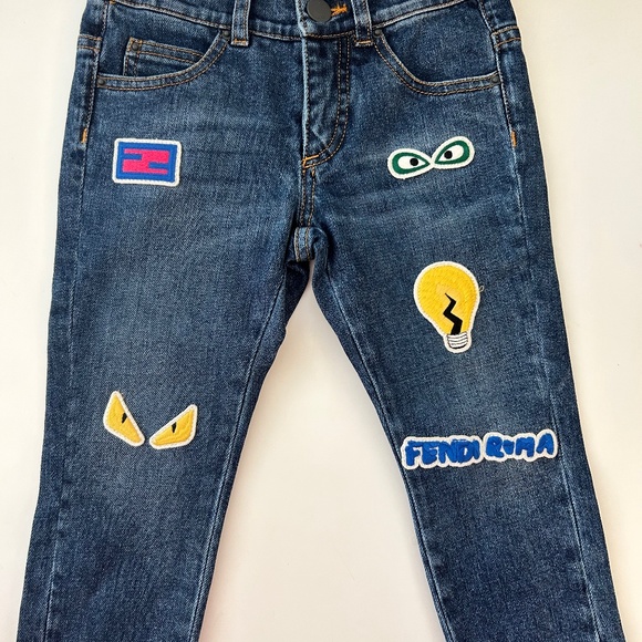 Fendi patchedjeans- toddler 2T